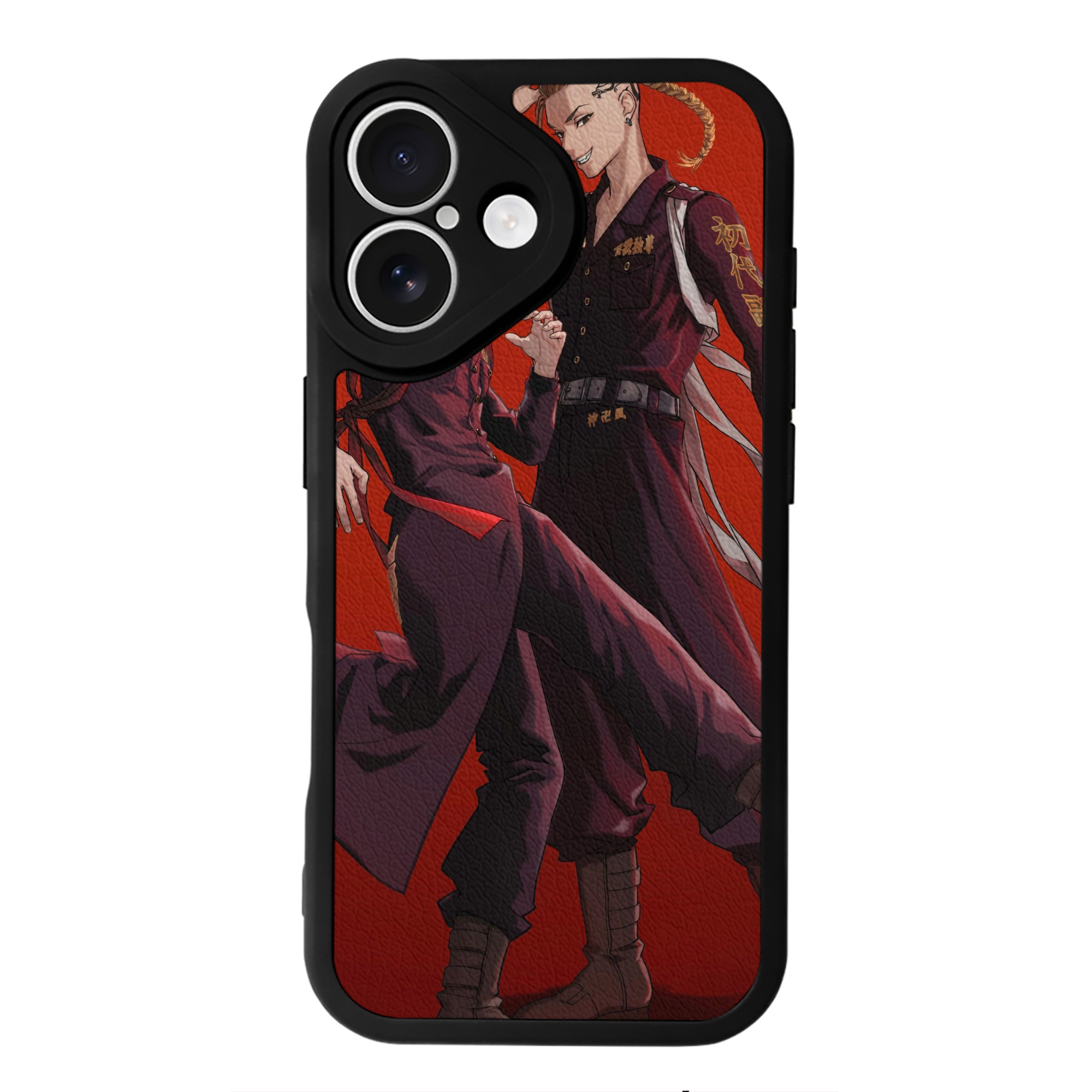（画像用） 東京リベンジャーズ Tokyo Revengers 【iPhone 16シリーズ対応】シリコンスマホケース（レザー調） 材質：シリコン